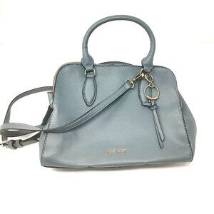 Nine West Light Gray/Light Blue with Light Gold Purse